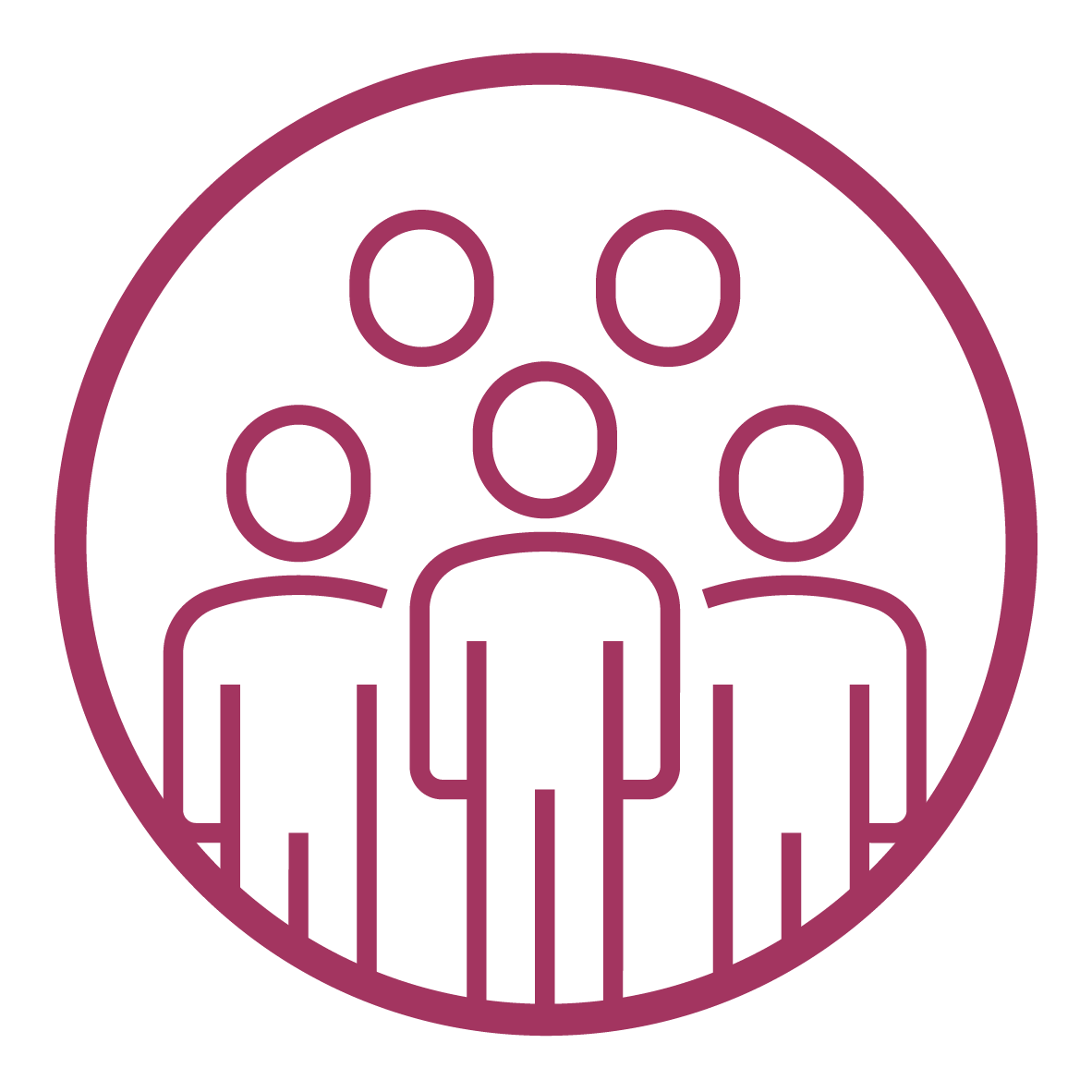Purple leadership development icon