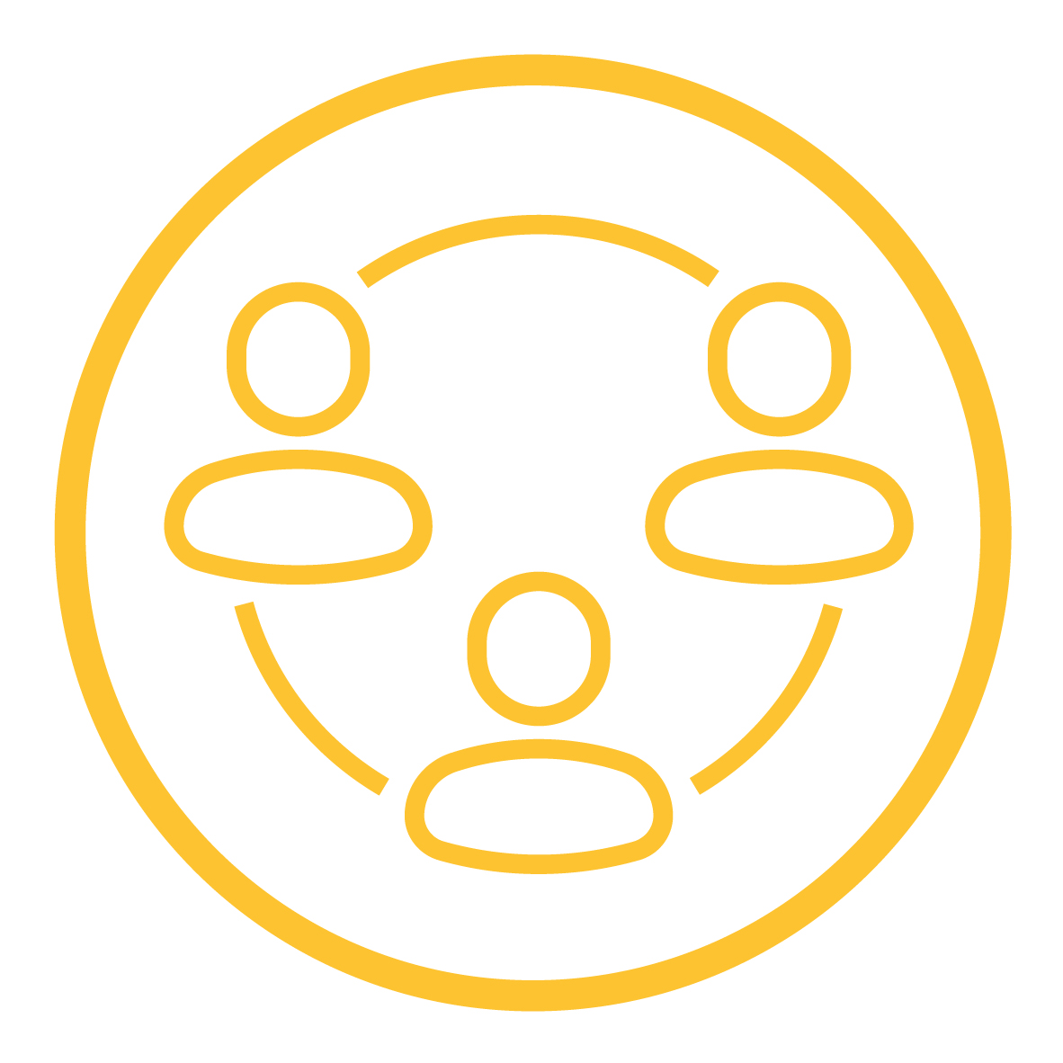 Wellbeing icon in Yellow